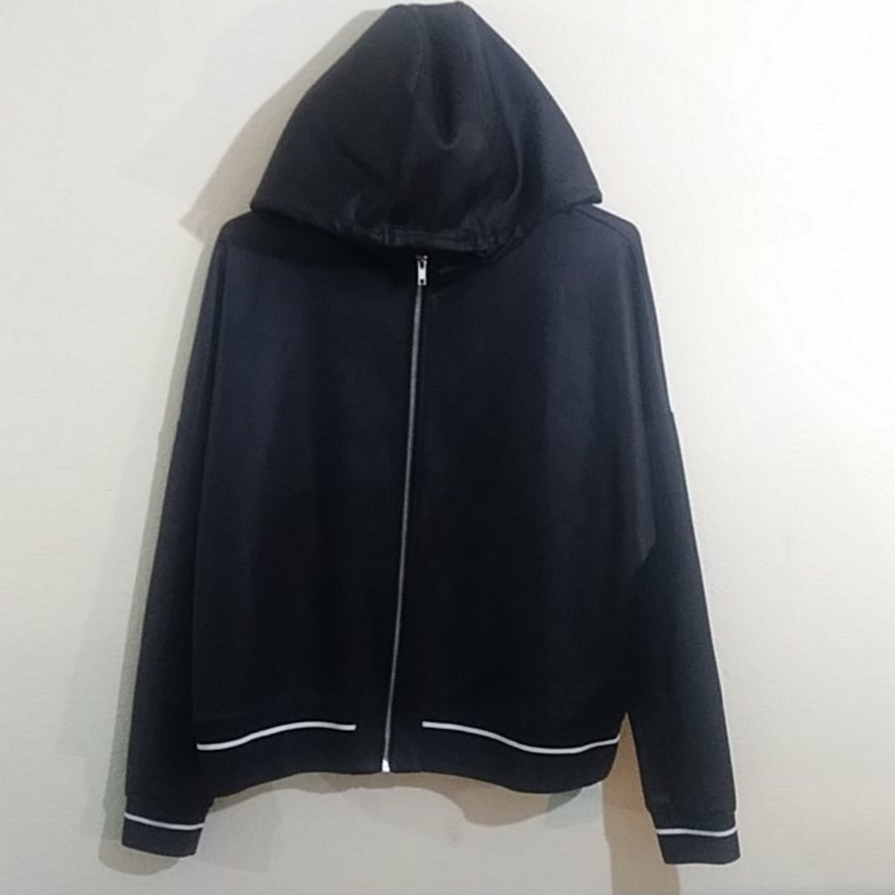H&M black unisex hoode jacket